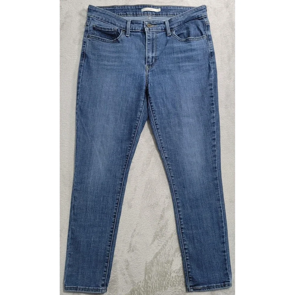 Levi's 711 Skinny Jeans Mens 31x26 Blue Med Wash Slim Stretch Denim Casual